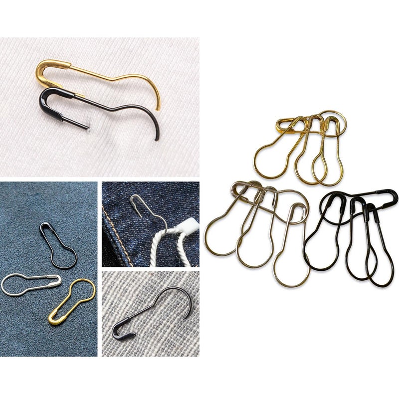 HAMIYELL 1000Pcs Metal Black Safety Pins/Bulb Pin/Gourd Pin/Calabash Pin for Clothing Crafting and DIY Home Accessories, Suitable for The Tailor - Image 4